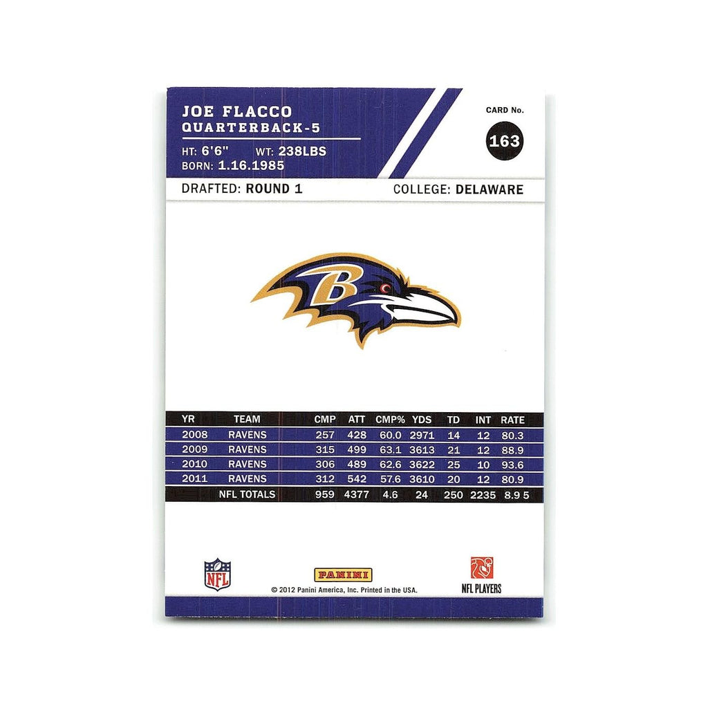 Joe Flacco 2012 Score #163 Baltimore Ravens Football Card NM