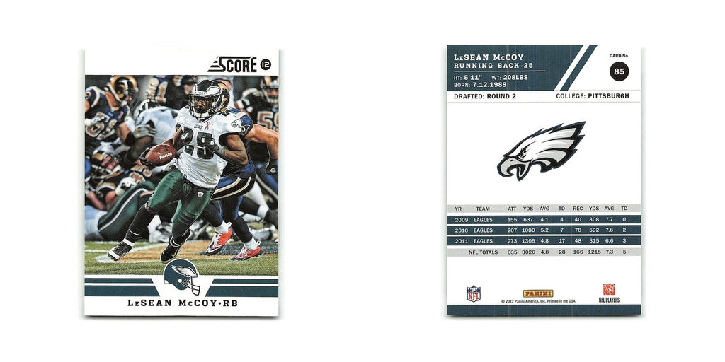 LeSean McCoy 2012 Score #85 Philadelphia Eagles Football Card NM