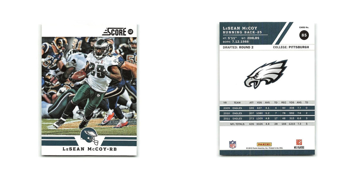 LeSean McCoy 2012 Score #85 Philadelphia Eagles Football Card NM