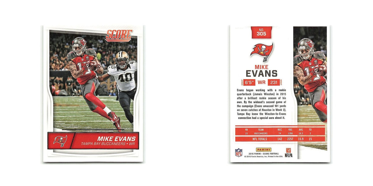 Mike Evans 2016 Score #305 Tampa Bay Buccaneers Football Card NM
