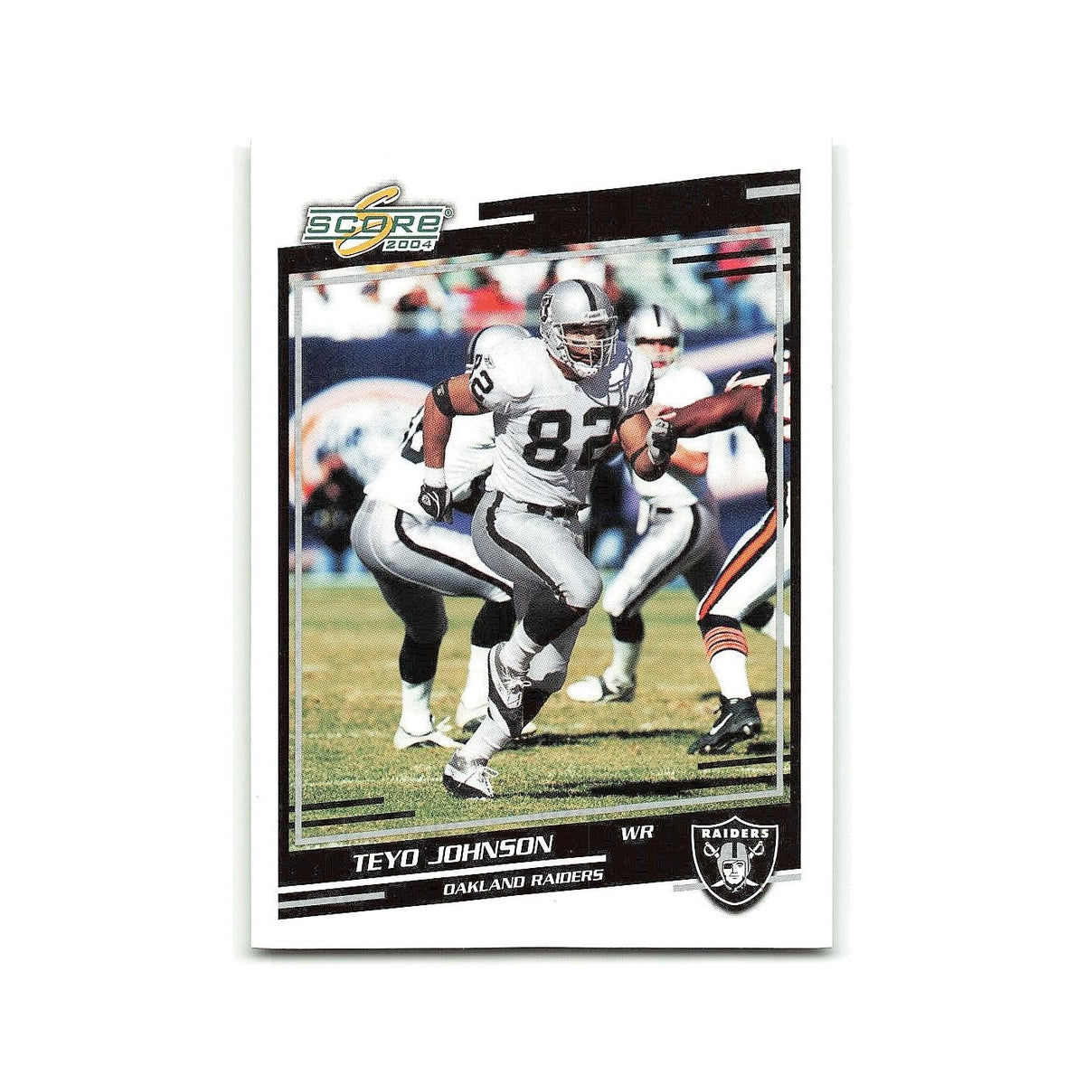 Teyo Johnson 2004 Score #232 Oakland Raiders Football Card NM