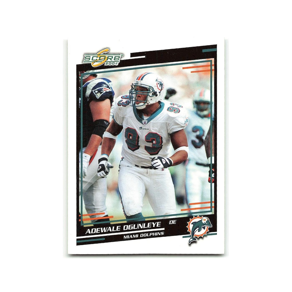 Adewale Ogunleye 2004 Score #179 Miami Dolphins Football Card NM