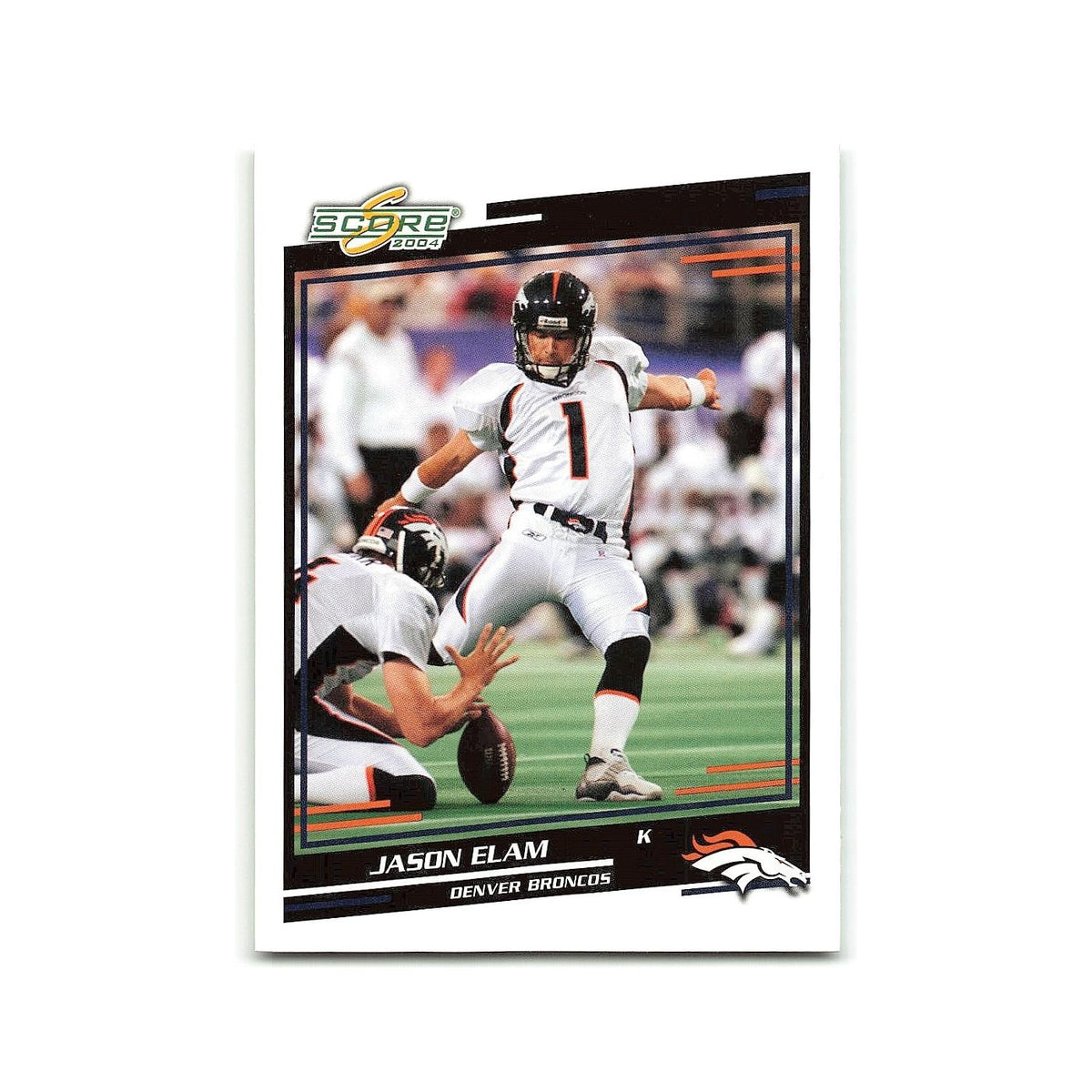 Jason Elam 2004 Score #97 Denver Broncos Football Card NM