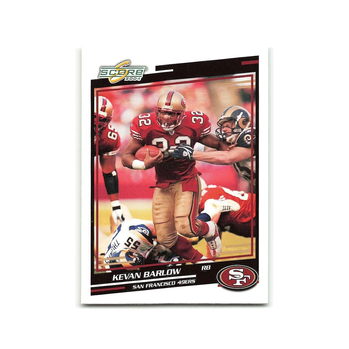 Kevan Barlow 2004 Score #269 San Francisco 49ers Football Card NM
