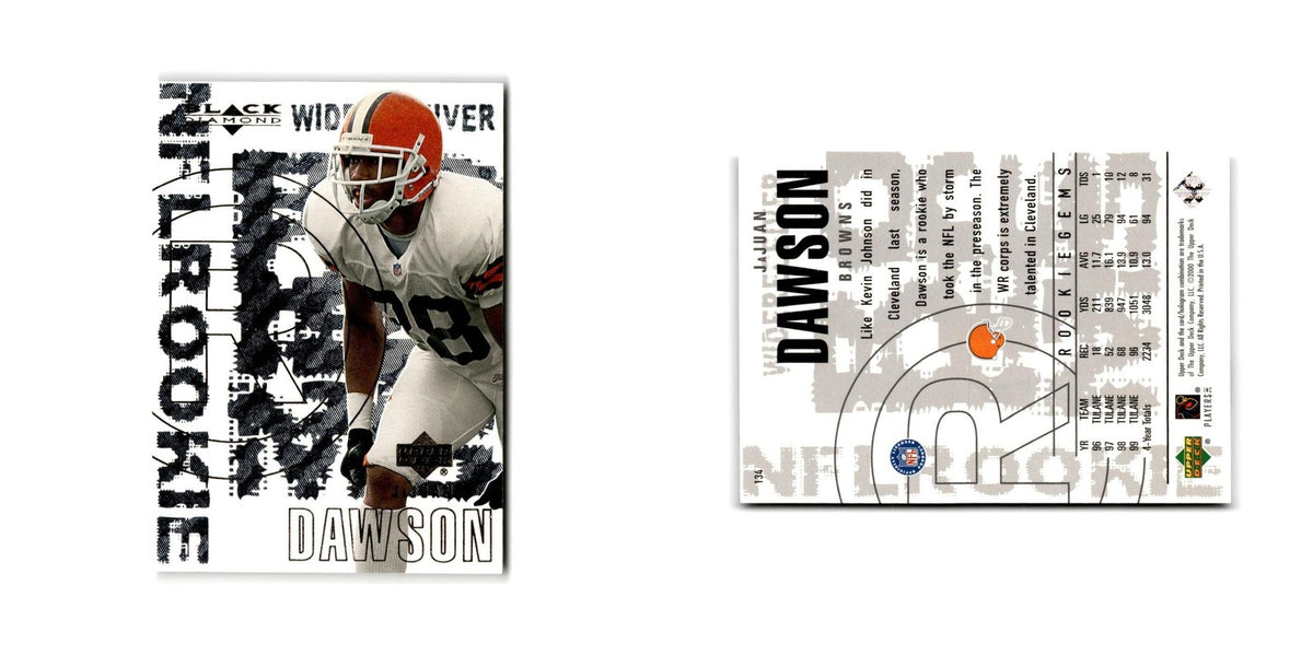 JaJuan Dawson Rookie 2000 Upper Deck Black Diamond #134 Cleveland Browns NM