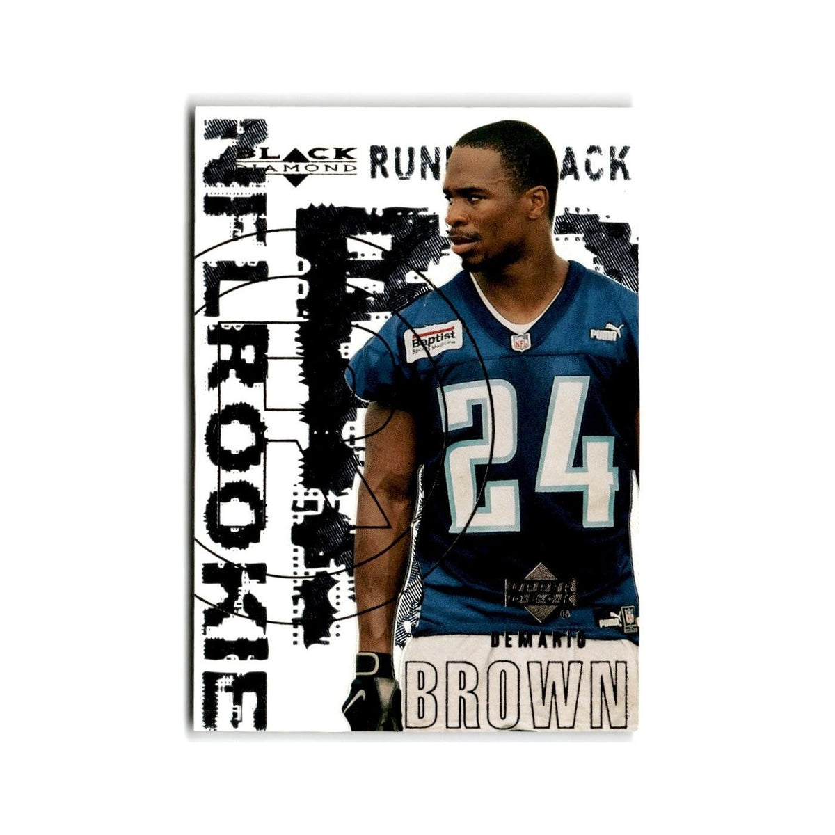 Demario Brown Rookie 2000 Upper Deck Black Diamond #131 Tennessee Titans NM