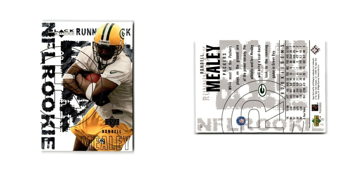 Rondell Mealey Rookie 2000 Upper Deck Black Diamond #141 Green Bay Packers NM