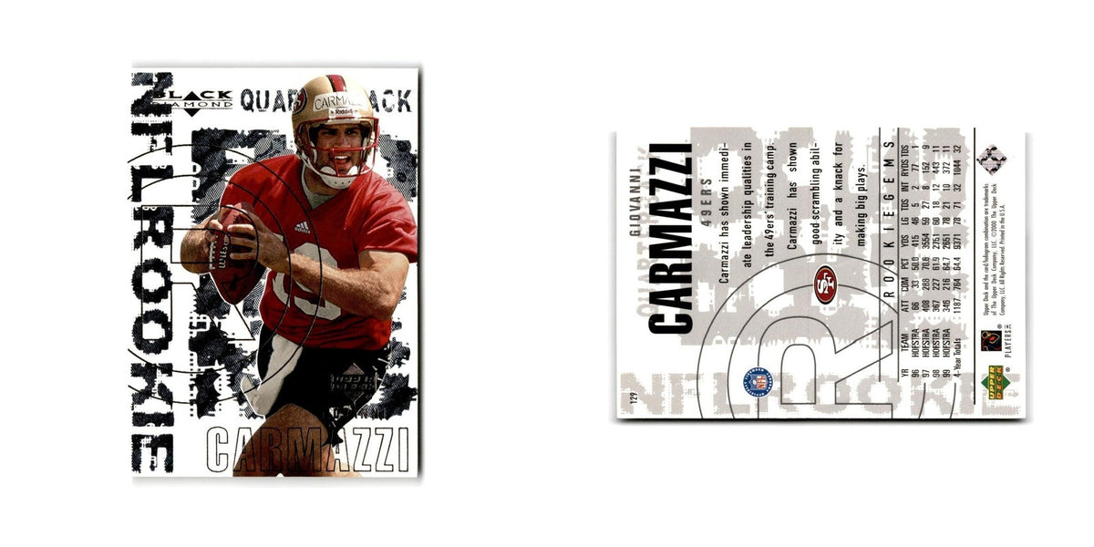 Giovanni Carmazzi Rookie 2000 Upper Deck Black Diamond #129 49ers NM