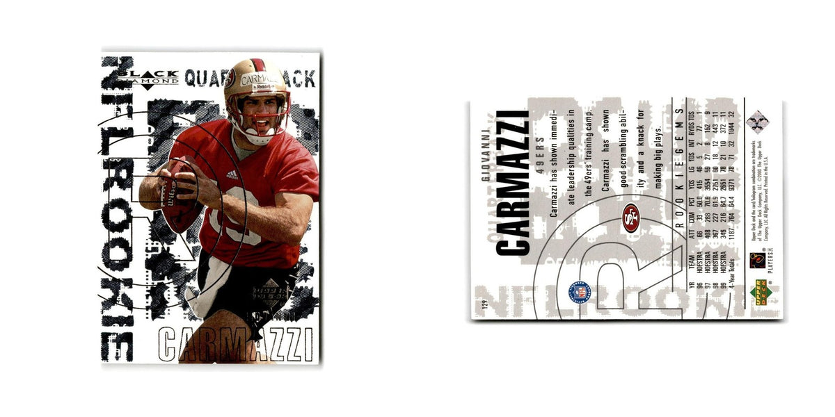 Giovanni Carmazzi Rookie 2000 Upper Deck Black Diamond #129 49ers NM