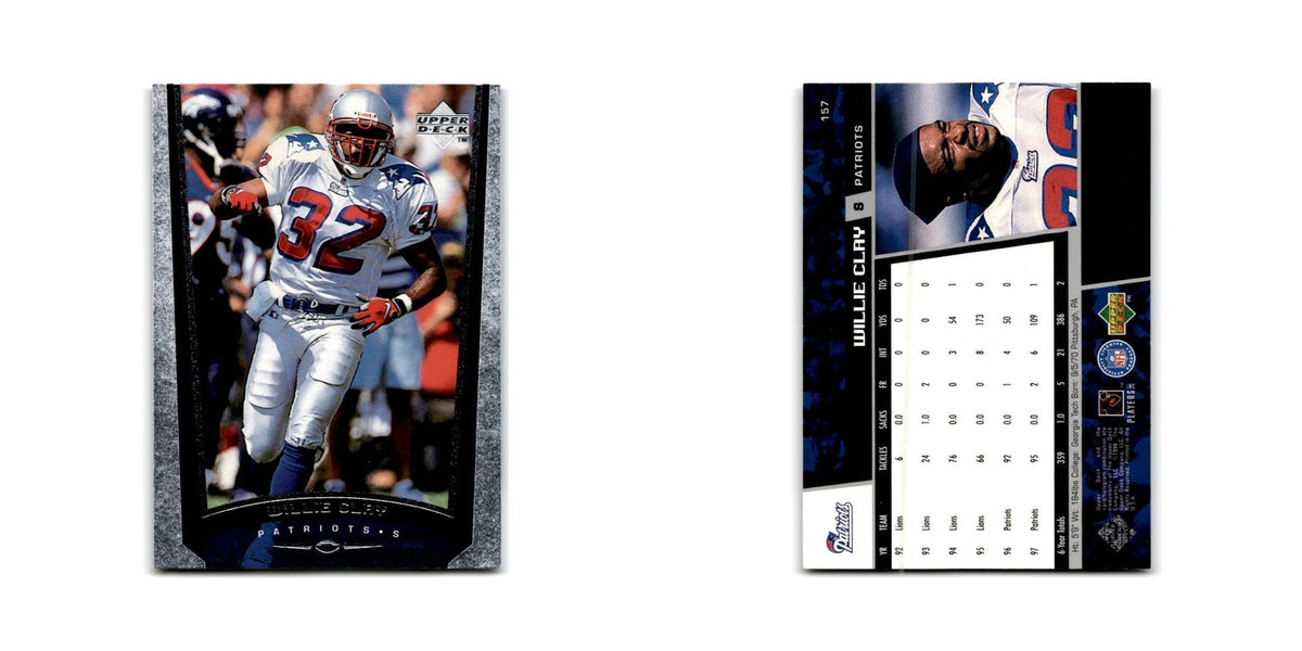 Willie Clay 1998 Upper Deck #157 New England Patriots Football Card NM