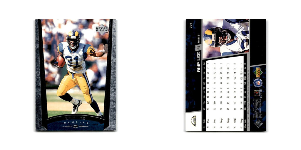 Amp Lee 1998 Upper Deck #204 St. Louis Rams Football Card NM