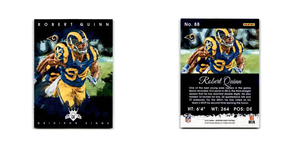 Robert Quinn 2015 Panini Gridiron Kings #88 St. Louis Rams Football Card NM