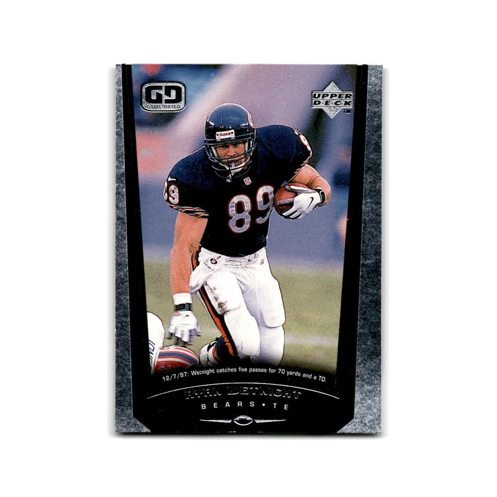 Ryan Wetnight Rookie 1998 Upper Deck Game Day #81 Chicago Bears Football Card NM