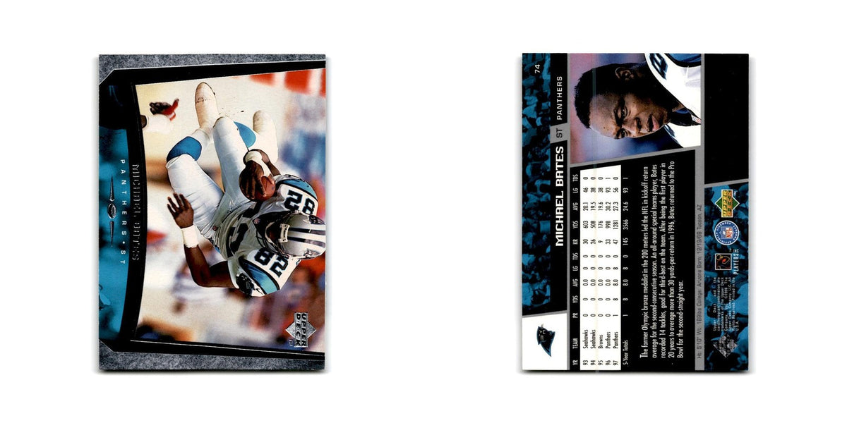 Michael Bates 1998 Upper Deck #74 Carolina Panthers Football Card NM