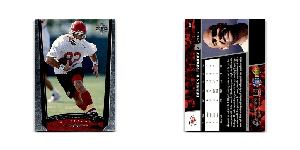 Derrick Alexander 1998 Upper Deck #137 Kansas City Chiefs Football Card NM