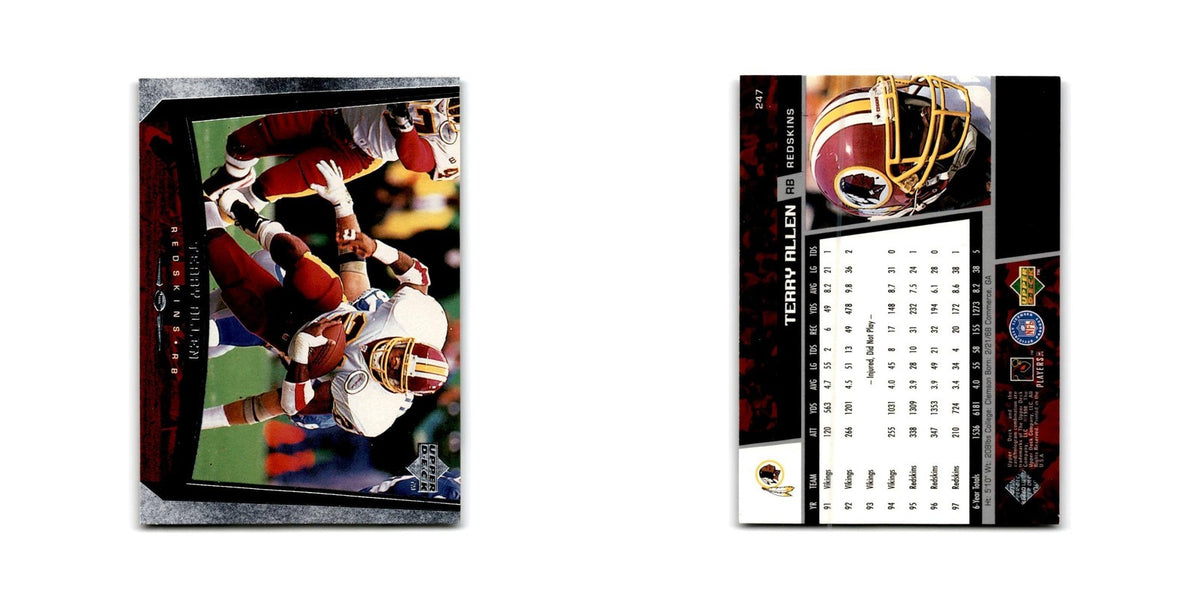 Terry Allen 1998 Upper Deck #247 Washington Redskins Football Card NM