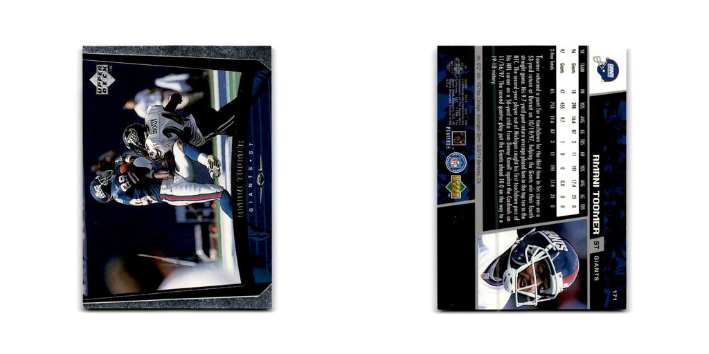 Amani Toomer 1998 Upper Deck #171 New York Giants Football Card NM