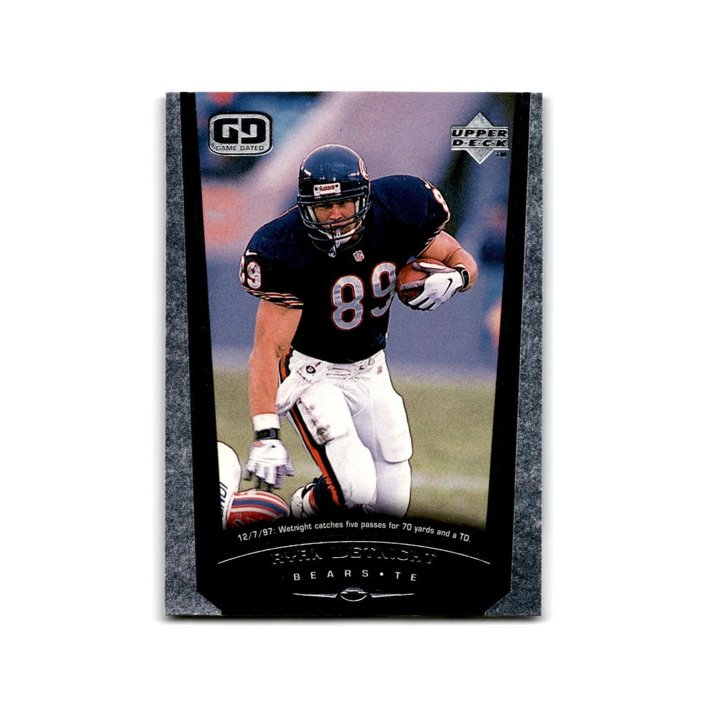 Ryan Wetnight Rookie 1998 Upper Deck Game Day #81 Chicago Bears Football Card NM