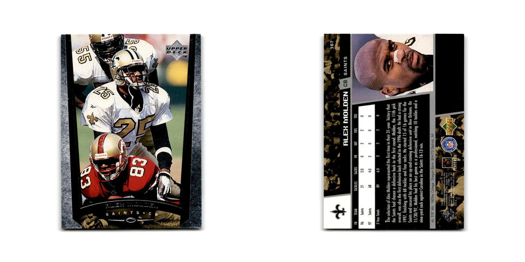 Alex Molden 1998 Upper Deck #167 New Orleans Saints Football Card NM