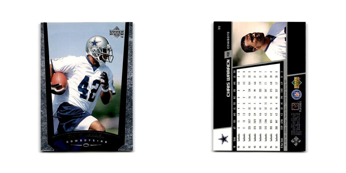 Chris Warren 1998 Upper Deck #95 Dallas Cowboys Football Card NM