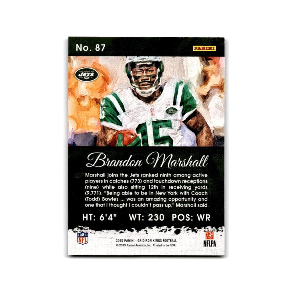 Brandon Marshall 2015 Panini Gridiron Kings #87 New York Jets Football Card NM