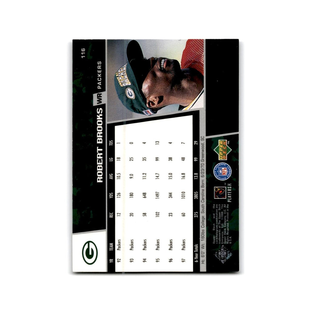 Robert Brooks 1998 Upper Deck #116 Green Bay Packers Football Card NM