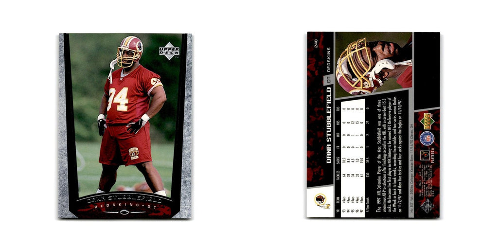 Dana Stubblefield 1998 Upper Deck #248 Washington Redskins Football Card NM