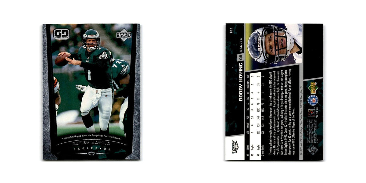 Bobby Hoying 1998 Upper Deck Game Day #189 Philadelphia Eagles Football Card NM