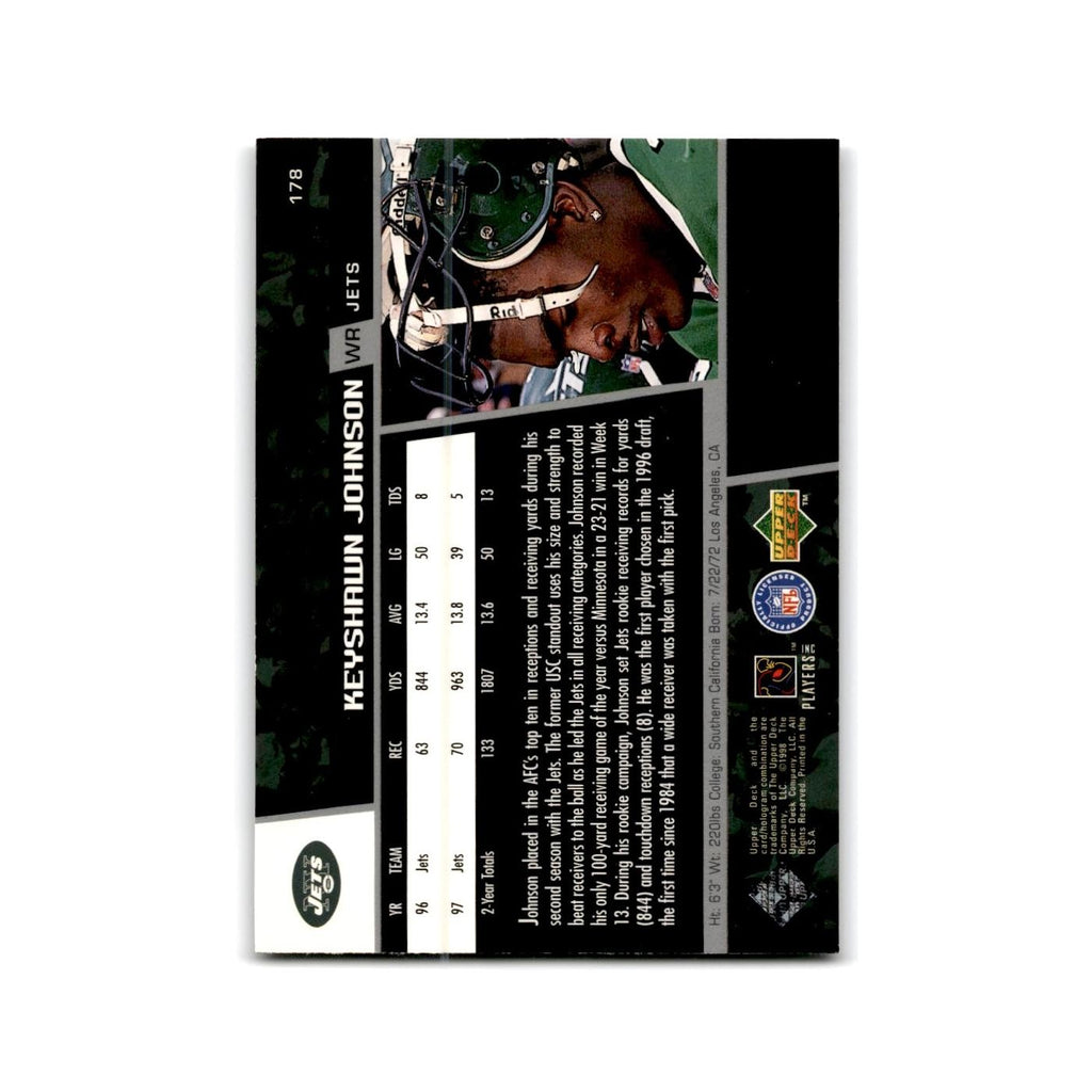 Keyshawn Johnson 1998 Upper Deck #178 New York Jets Football Card NM