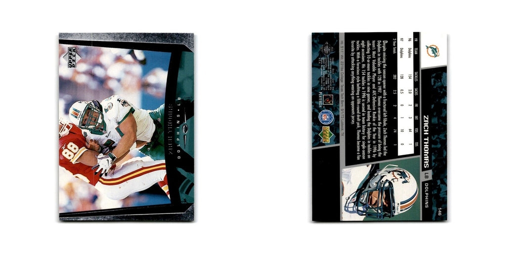 Zach Thomas 1998 Upper Deck #146 Miami Dolphins Football Card NM