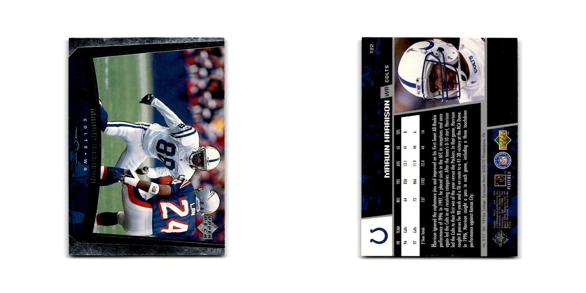 Marvin Harrison 1998 Upper Deck #122 Indianapolis Colts Football Card NM