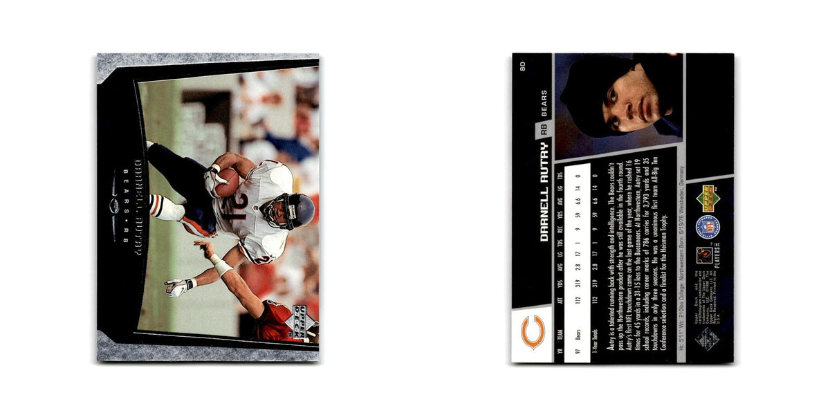 Darnell Autry 1998 Upper Deck #80 Chicago Bears Football Card NM