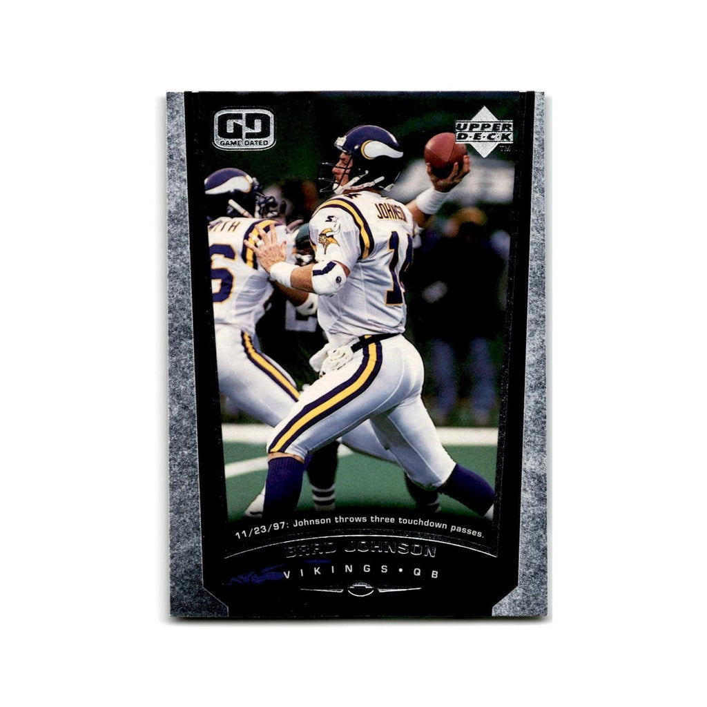 Brad Johnson 1998 Upper Deck #147 Minnesota Vikings Football Card NM