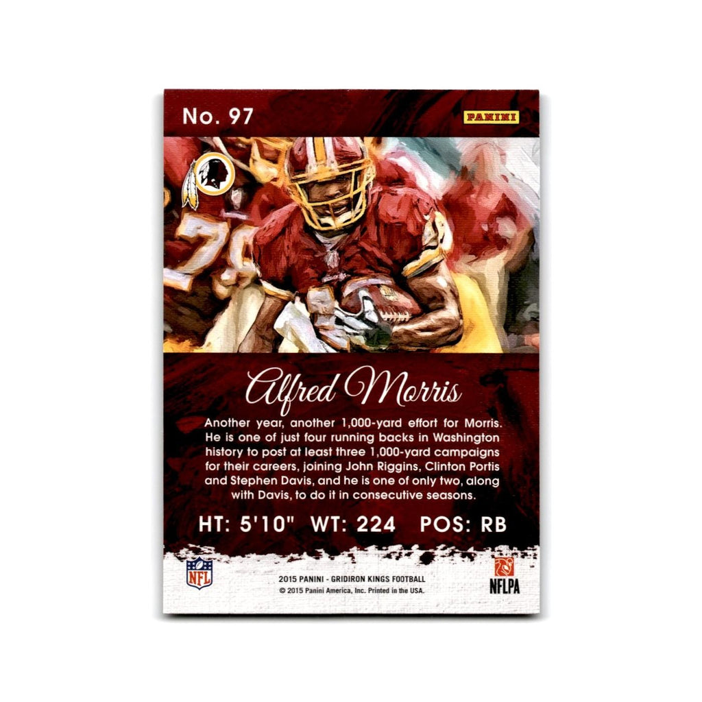 Alfred Morris 2015 Panini Gridiron Kings #97 Washington Redskins NM