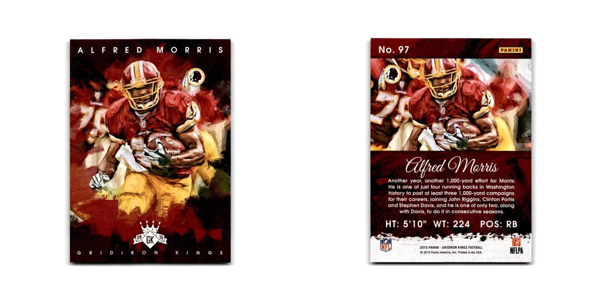 Alfred Morris 2015 Panini Gridiron Kings #97 Washington Redskins NM