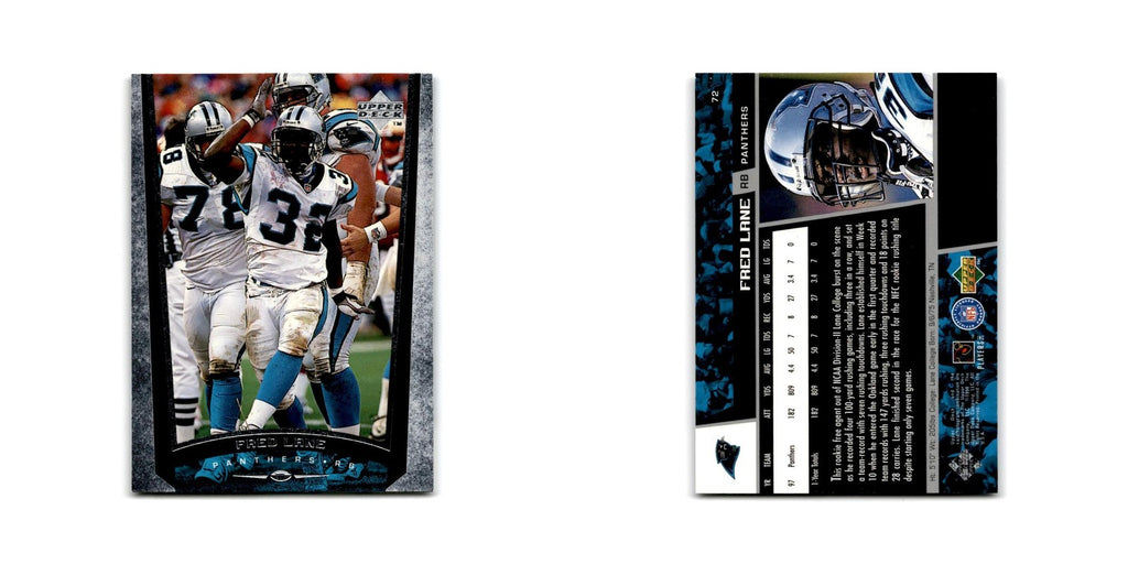 Fred Lane 1998 Upper Deck #72 Carolina Panthers Football Card NM