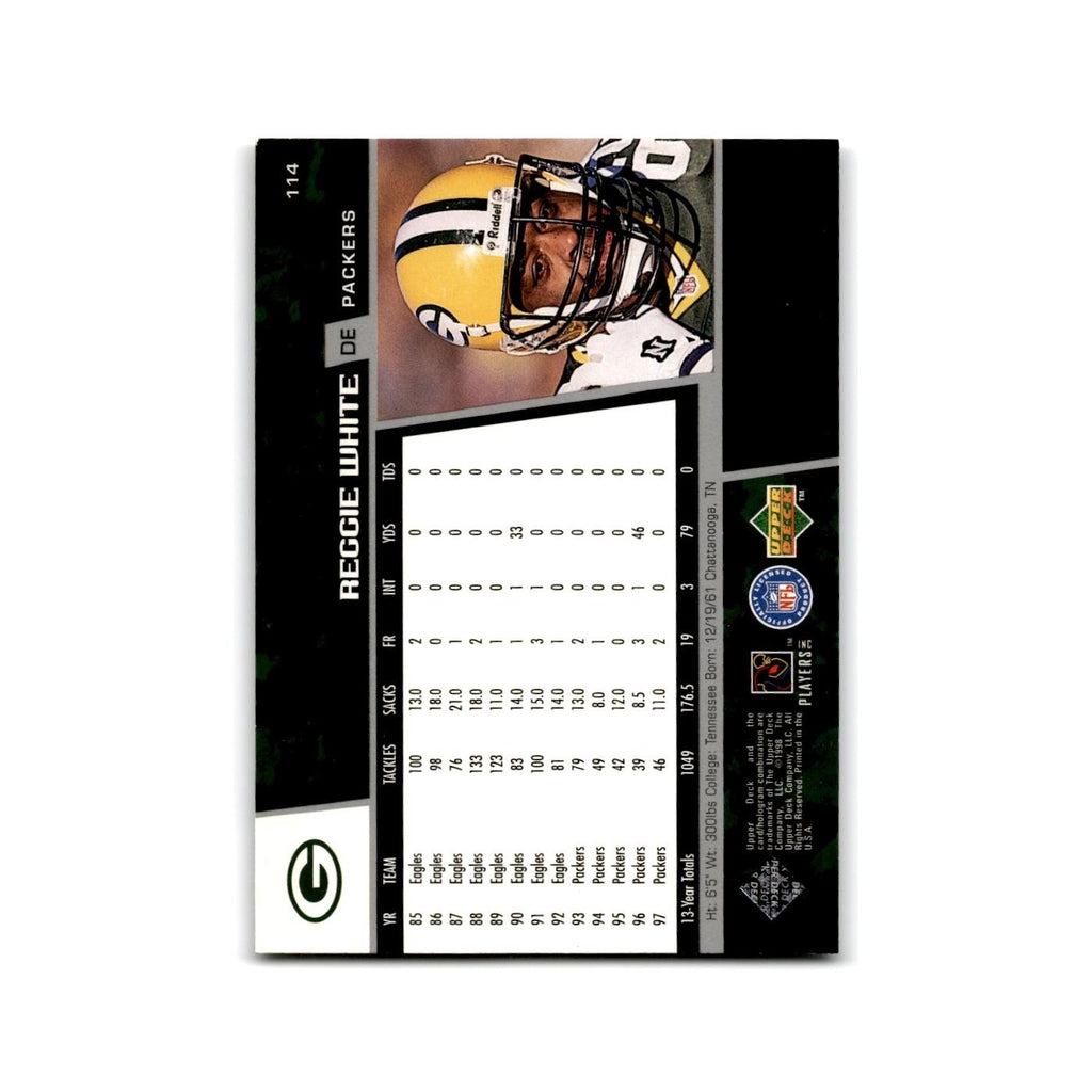 Reggie White 1998 Upper Deck #114 Green Bay Packers Football Card NM