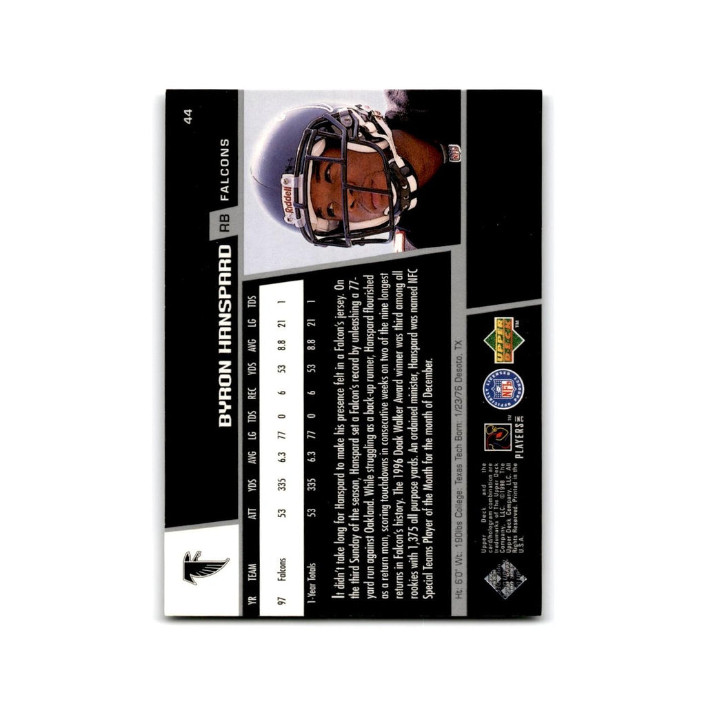 Byron Hanspard 1998 Upper Deck #44 Atlanta Falcons Football Card NM