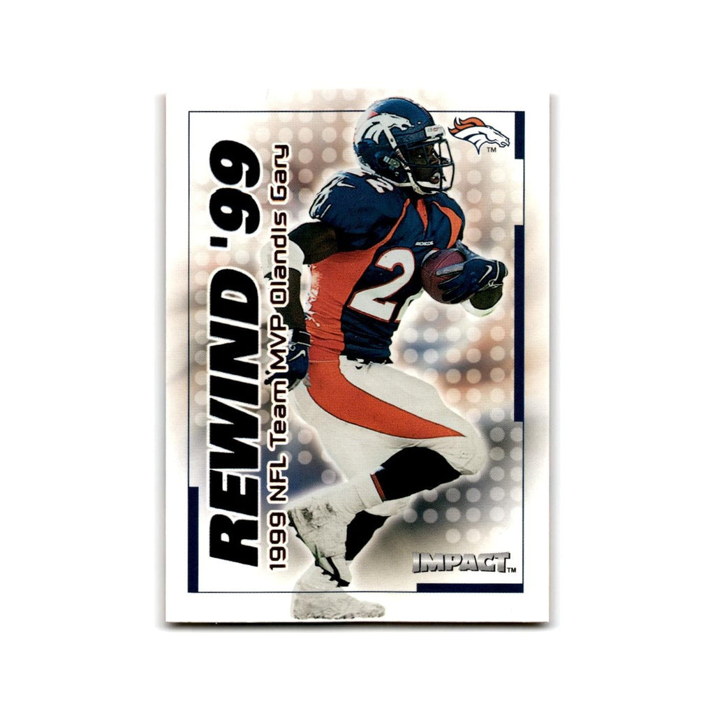Olandis Gary 2000 Impact Rewind '99 #10 RN Denver Broncos Football Card NM