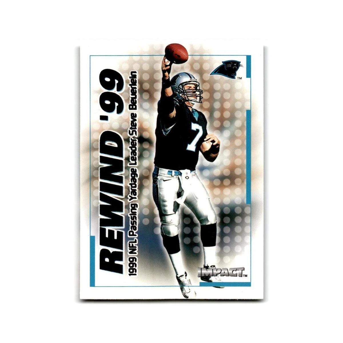Steve Beuerlein 2000 Impact Rewind '99 #39 Carolina Panthers Football Card NM