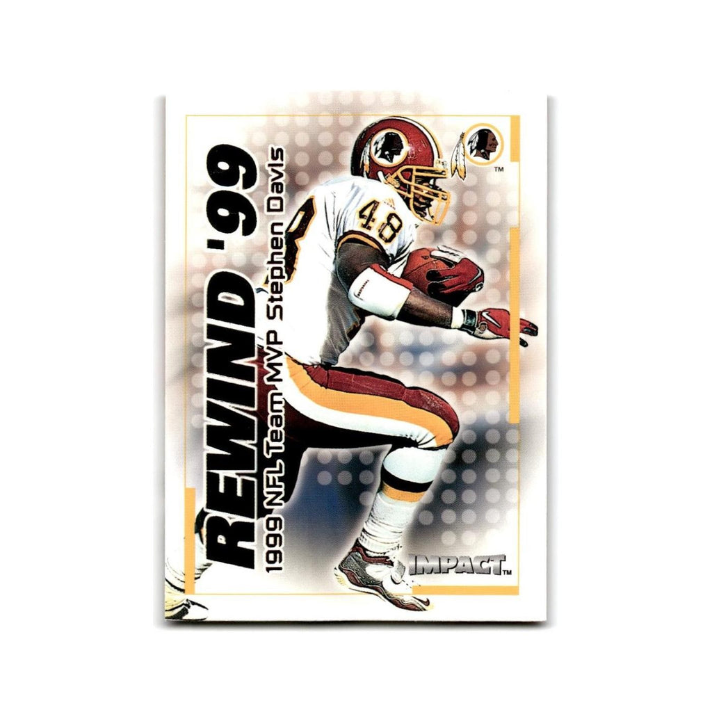 Stephen Davis 2000 Impact Rewind '99 #31 Washington Redskins Football Card NM