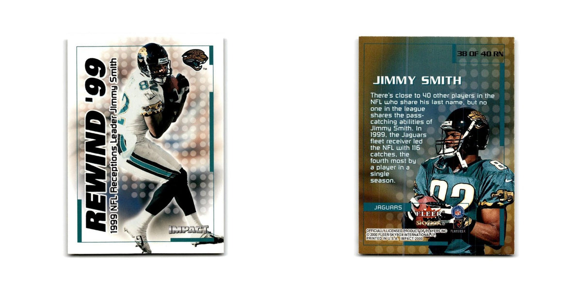 Jimmy Smith 2000 Impact Rewind '99 #38 Jacksonville Jaguars Football Card NM