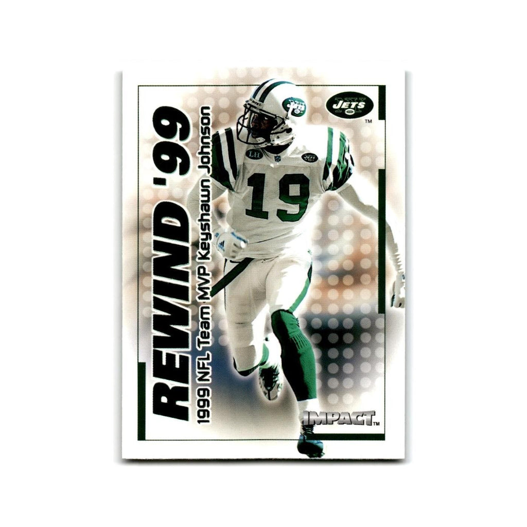 Keyshawn Johnson 2000 Impact Rewind '99 #21 New York Jets Football Card NM