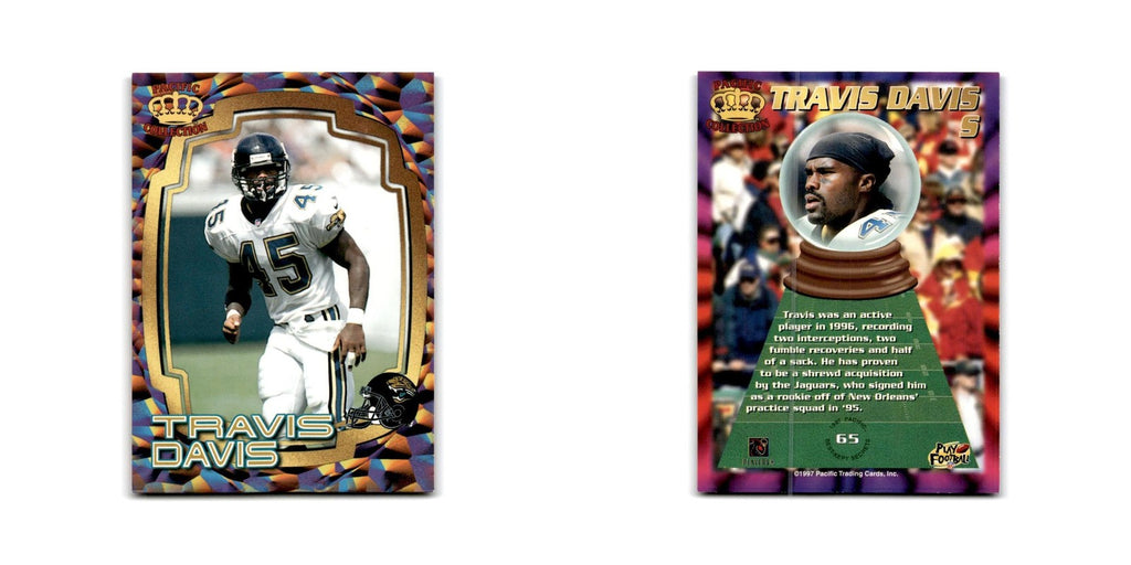 Travis Davis 1997 Pacific #65 Jacksonville Jaguars Football Card NM