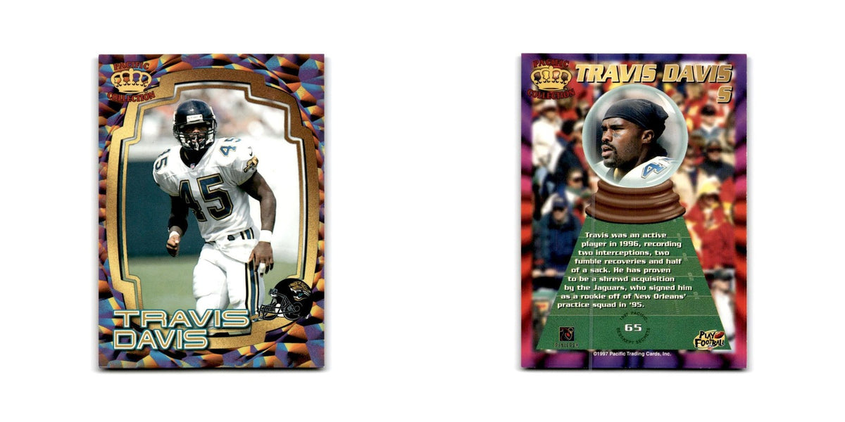 Travis Davis 1997 Pacific #65 Jacksonville Jaguars Football Card NM