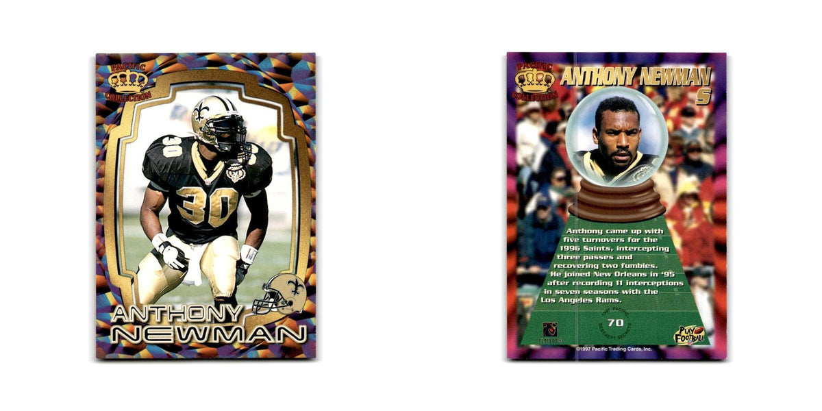 Anthony Newman 1997 Pacific #70 New Orleans Saints Football Card NM