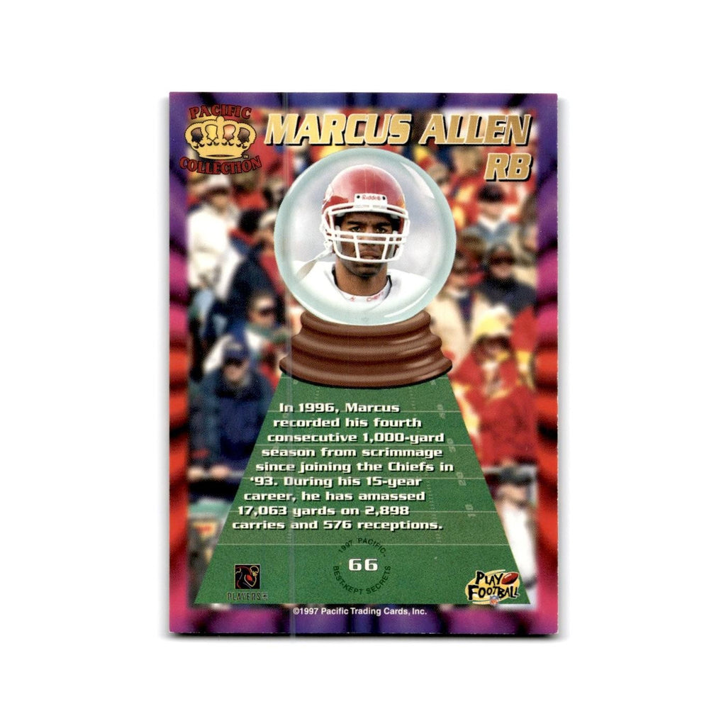 Marcus Allen 1997 Pacific #66 Kansas City Chiefs Football Card NM