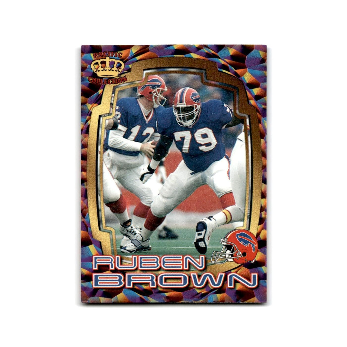 Ruben Brown 1997 Pacific #34 Buffalo Bills Football Card NM