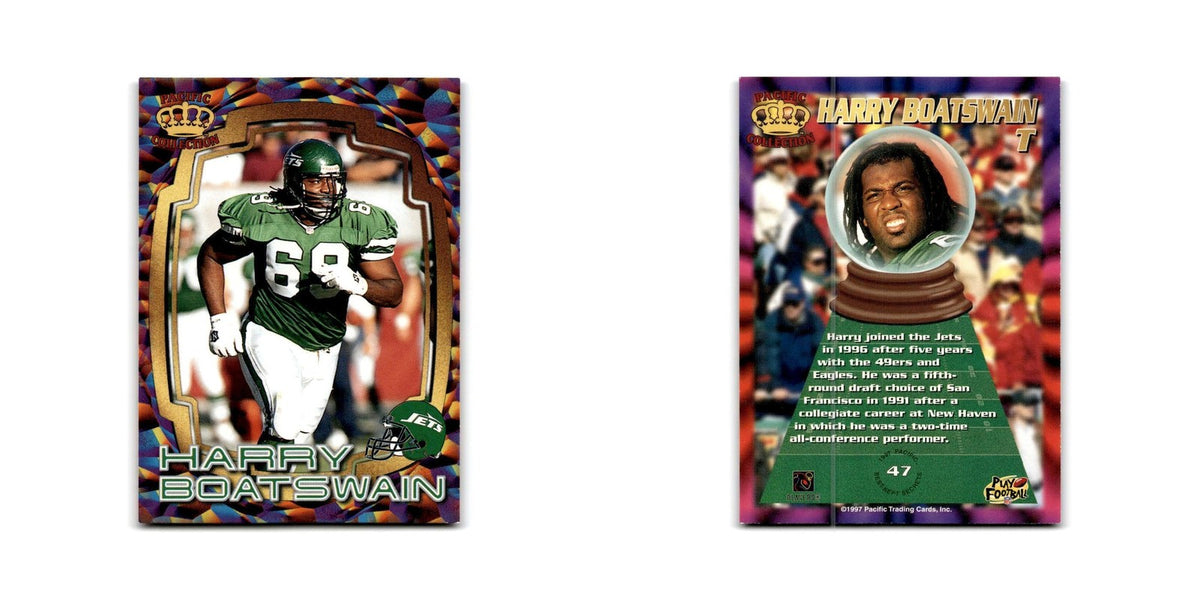 Harry Boatswain 1997 Pacific #47 New York Jets Football Card NM