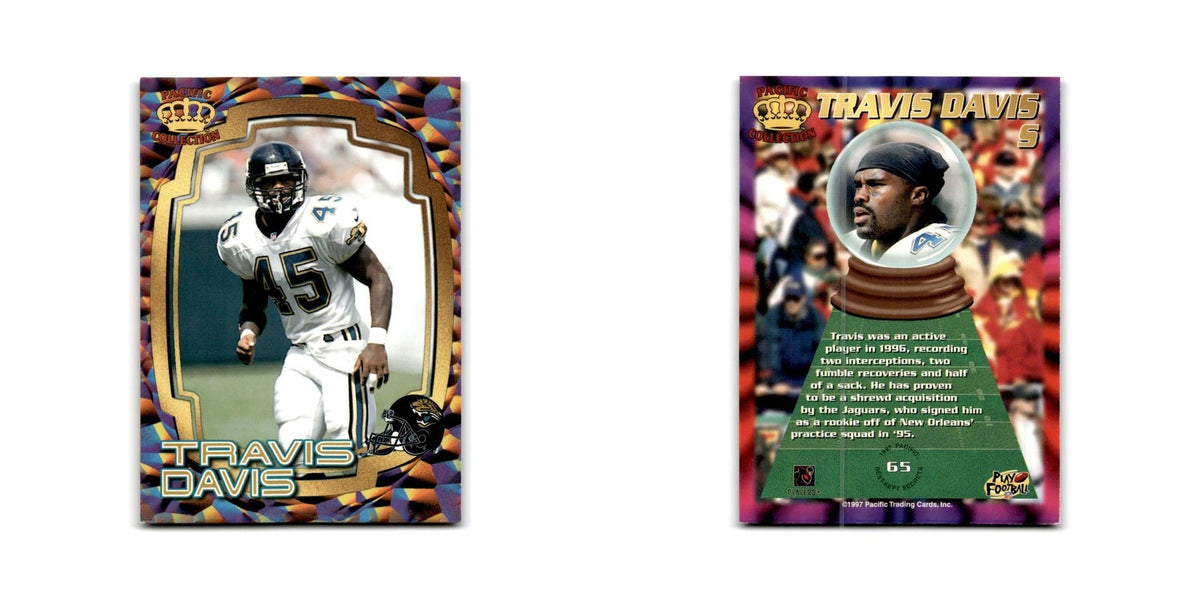 Travis Davis 1997 Pacific #65 Jacksonville Jaguars Football Card NM